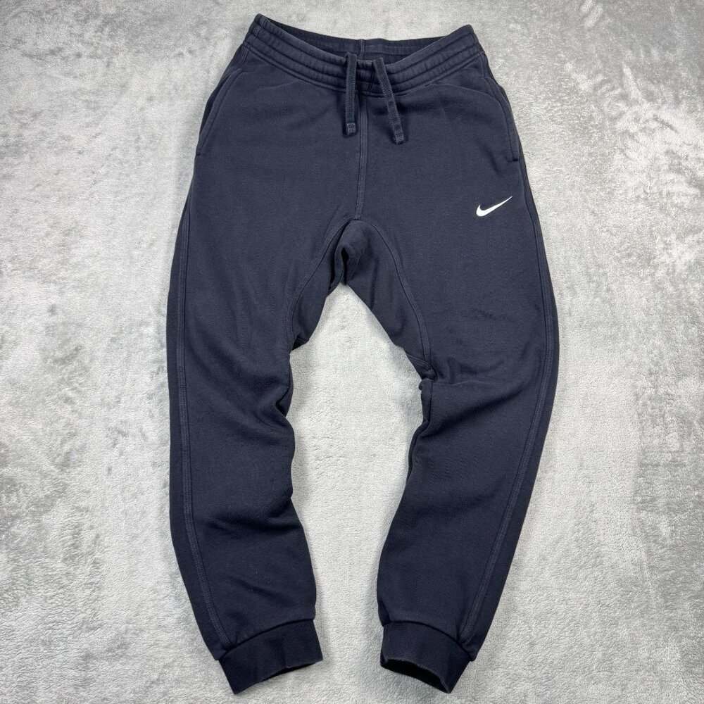 Nike Mens Fleece Sweatpants Joggers Tapered Fit Black Gym Loungewear Pants Small
